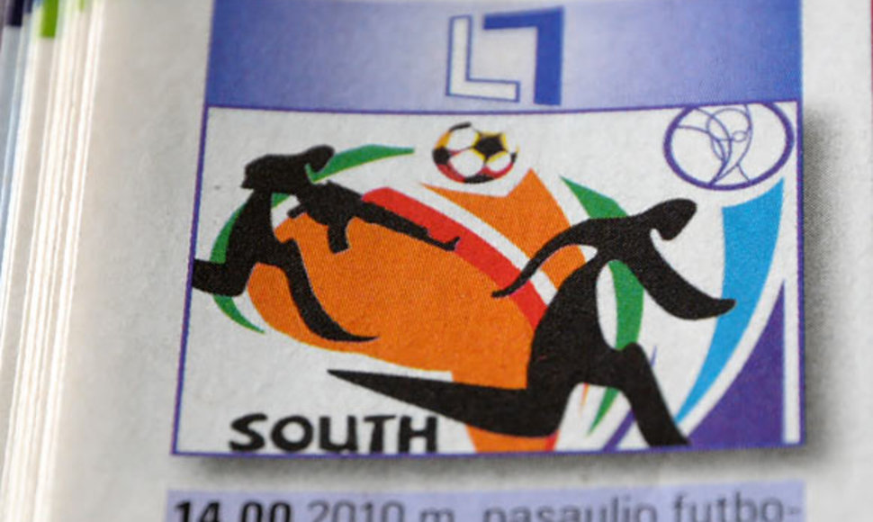 „Lietuvos ryte“ išspausdintas Pasaulio futbolo čempionato „logotipas“