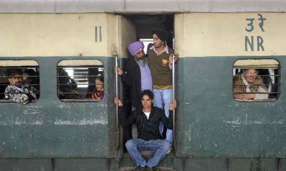 Traukinys Indijoje