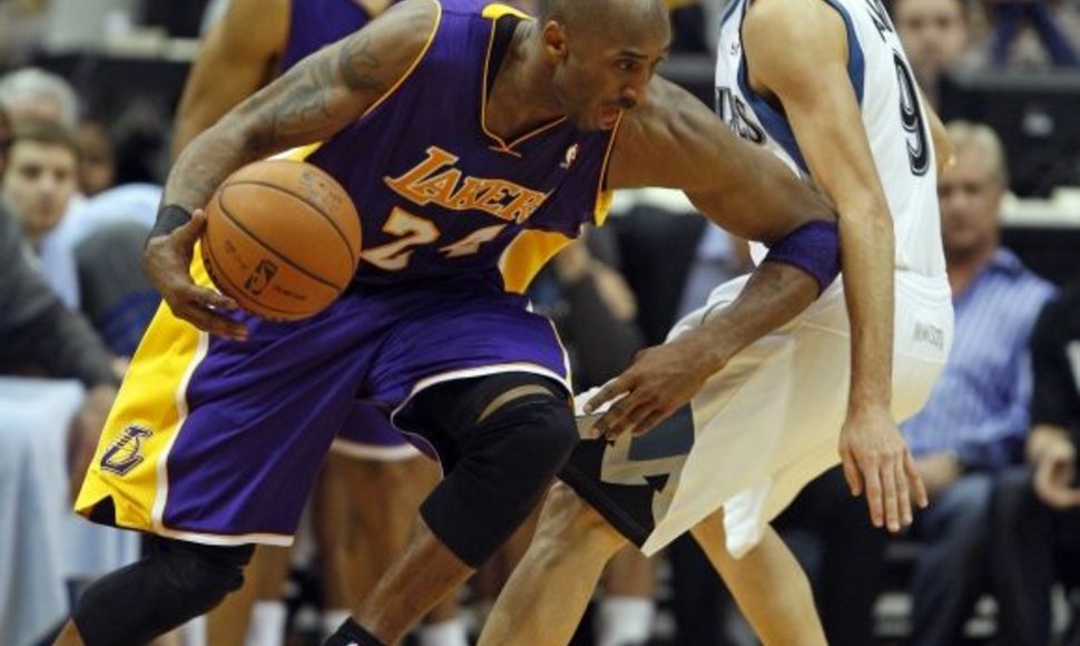 Kobe Bryantas ir Ricky Rubio