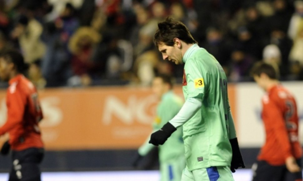 Visą mačą žaidęs Lionelis Messi neišgelbėjo „Barcelona“ nuo pralaimėjimo.