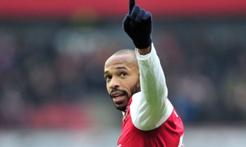 „Arsenal“ legenda Thierry Henry sužais paskutines rungtynes Londono klube.