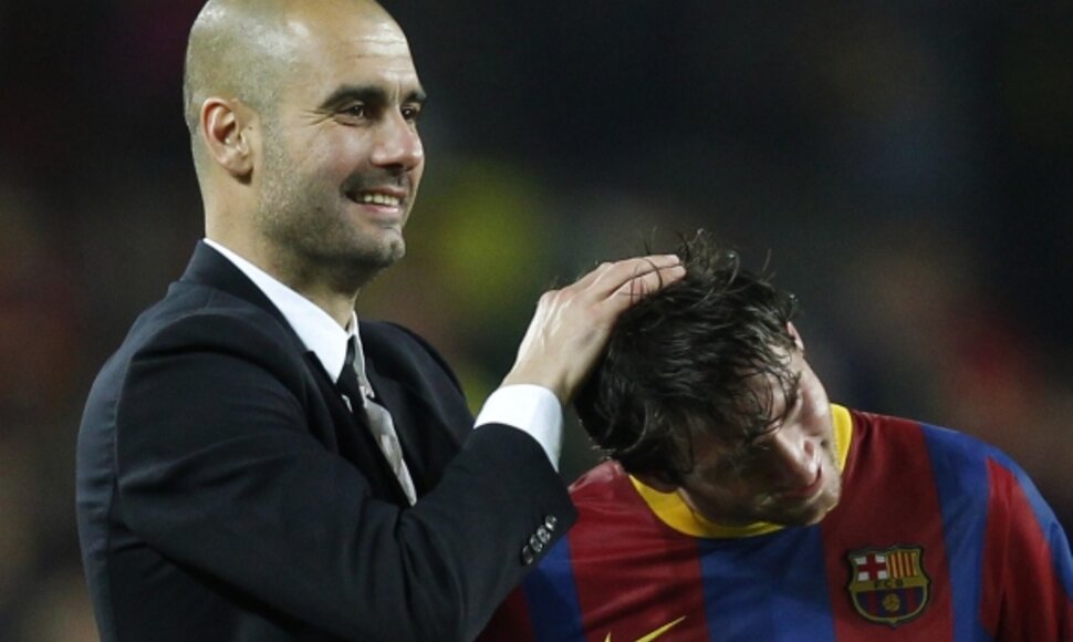 Pepas Guardiola ir Lionelis Messi