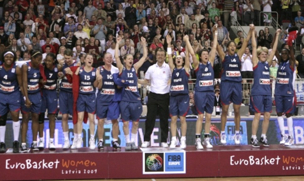 Europos čempionėmis Prancūzijos krepšininkės tapo antra kartą šalies istorijoje.