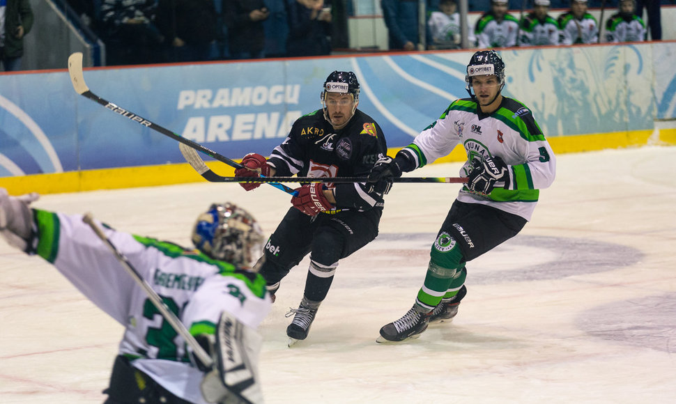 „7bet-Hockey Punks“ ir „Kaunas City“ rungtynių akimirka