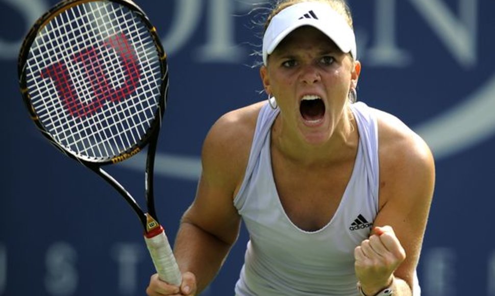 Ketvirtfinalyje M.Oudin kausis su aštuntąją pasaulio teniso rakete dane C.Wozniacki