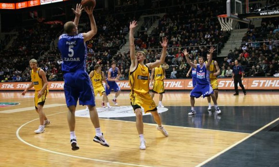 „Šiaulių“ krepšininkai turėjo pripažinti „Zadar“ pranašumą.