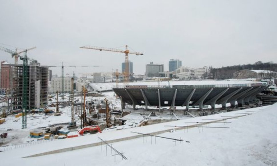 Olimpinio nacionalinio sporto centro stadiono Kijeve rekonstrukcijos darbai vėluoja 5 mėnesiais
