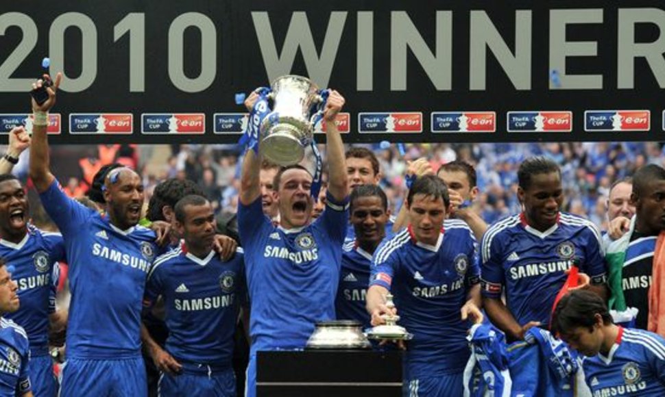 Anglijos futbolo taurę „Chelsea“ laimėjo šeštą kartą klubo istorijoje