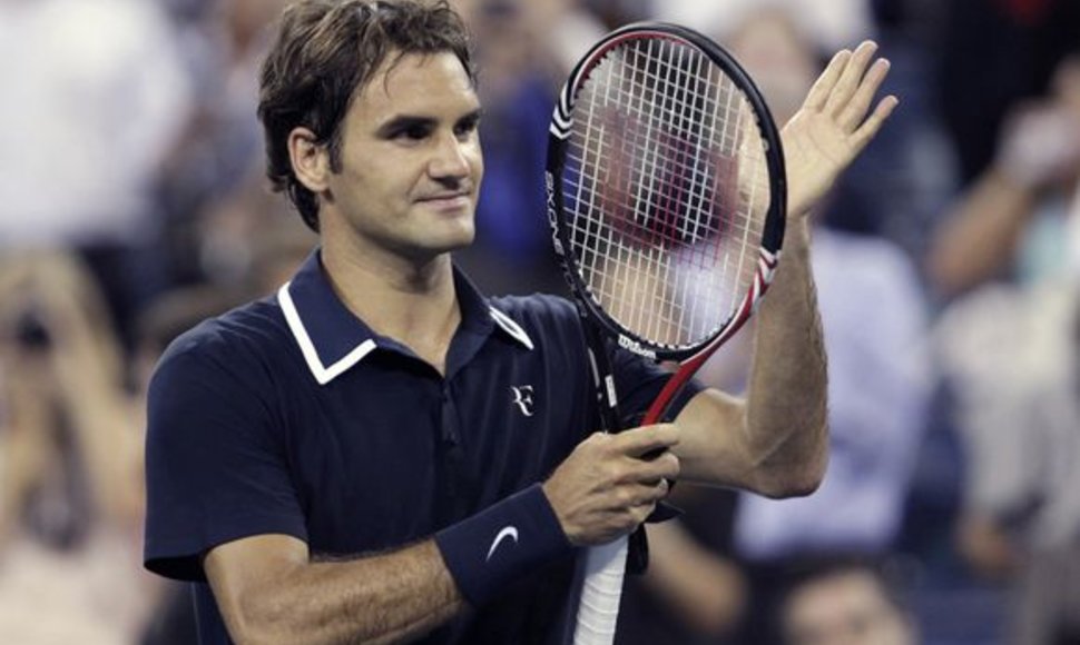 R.Federeris po pergalės dėkoja sirgaliams