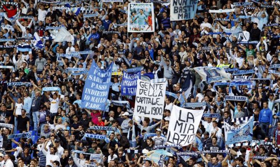 „Lazio“ sirgaliai švenčia – jų mylima komanda pasiekė dar vieną pergalę