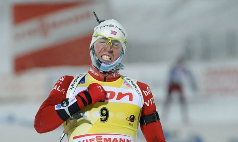 Emilis Hegle Svendsenas triumfuoja.