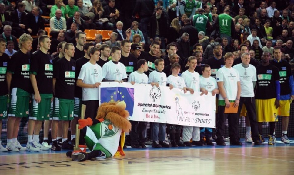 Eurolygos „Special Olympics“ ketvirtadienį vyko prieš „Žalgirio“ ir „Maccabi“ rungtynes