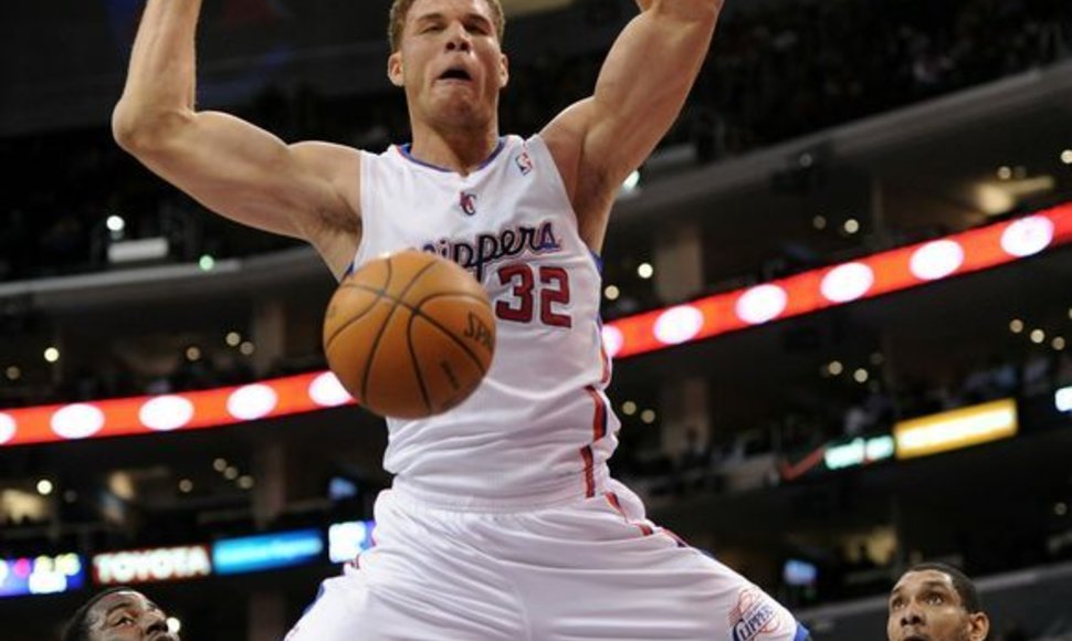 „Spurs“ nesustabdė „Clippers“ naujoko Blake'o Griffino.
