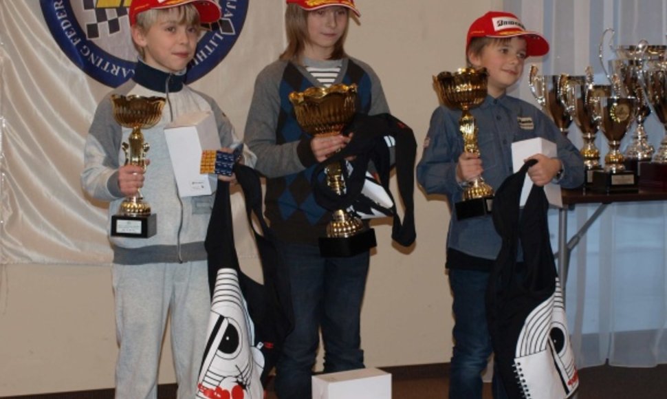Sezono laureatai (iš kairės) – K.Vaškelis (3 vieta), M.Bukinas (1 vieta) ir G.Grinbergas (2 vieta).