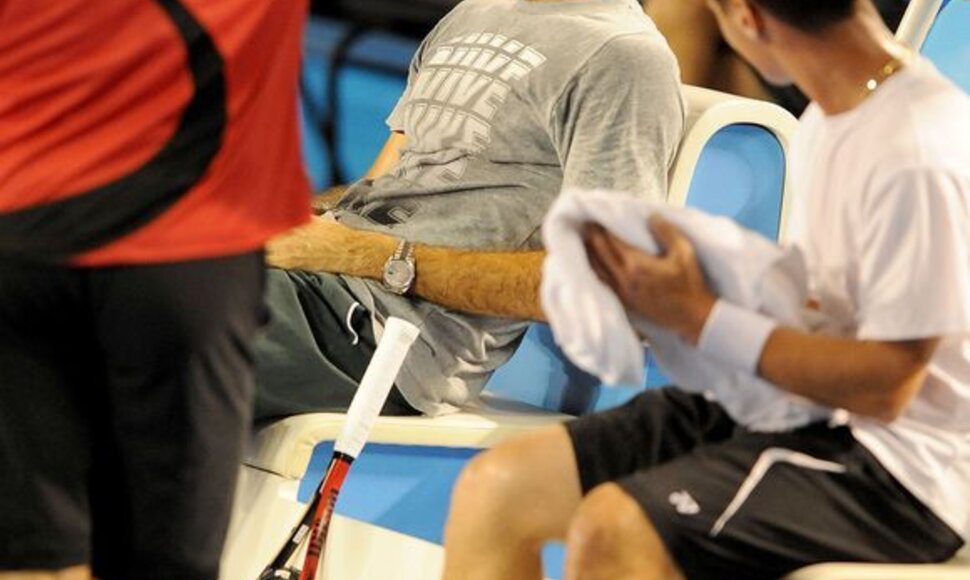 Rogeris Federeris ir Ričardas Berankis (de&scaron;inėje).