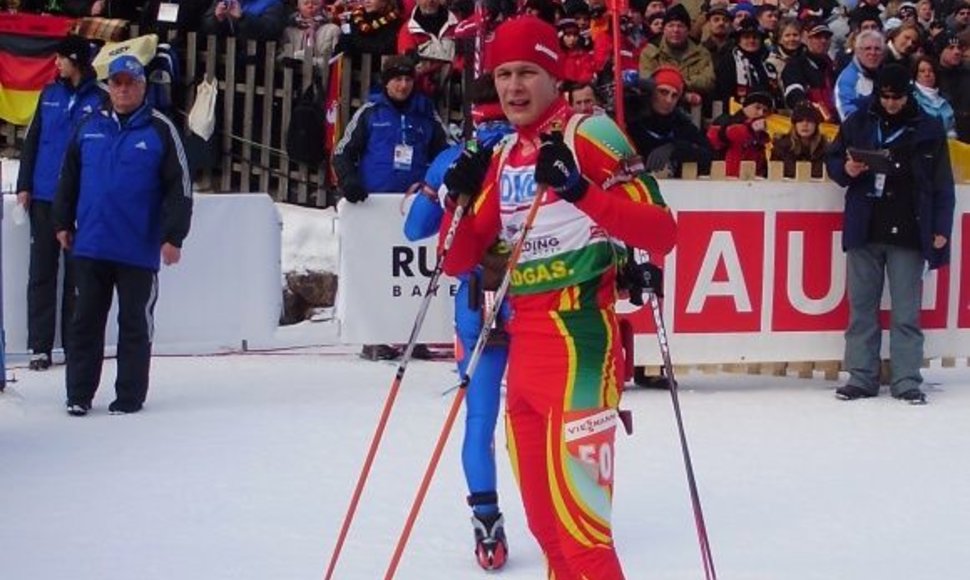 Biatlonininkas Tomas Kaukėnas