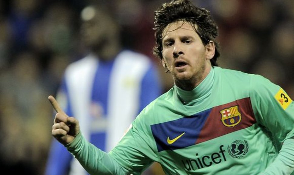 Lionelis Messi „Barcelonai“ pelnė du įvarčius.