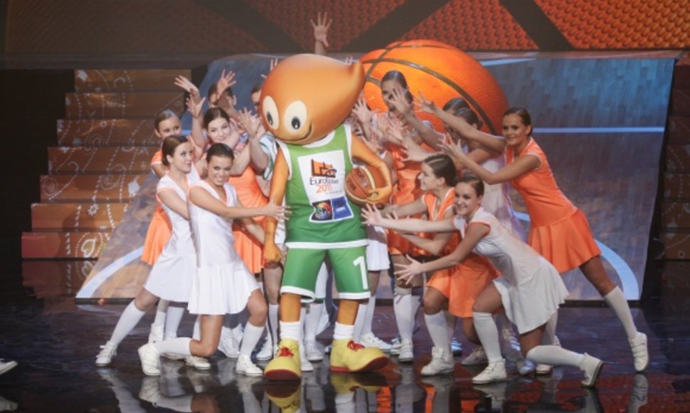 Oficialus Europos vyrų krepšinio čempionato Lietuvoje talismanas – Amberis.