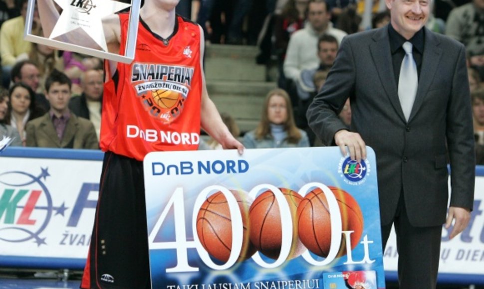 Gytis Sirutavičius triumfavo 2007 metų LKL „Snaiperio“ konkurse.