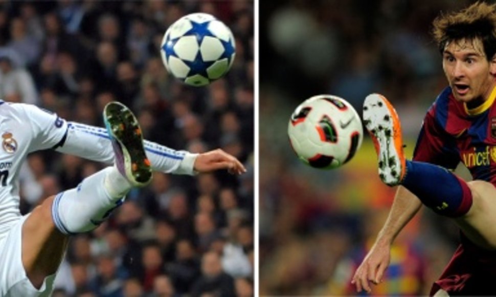 C.Ronaldo (kairėje) ir L.Messi
