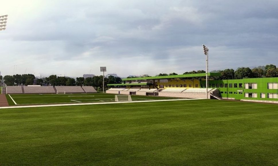 LFF stadiono Vilniuje vizija – pirmas etapas.