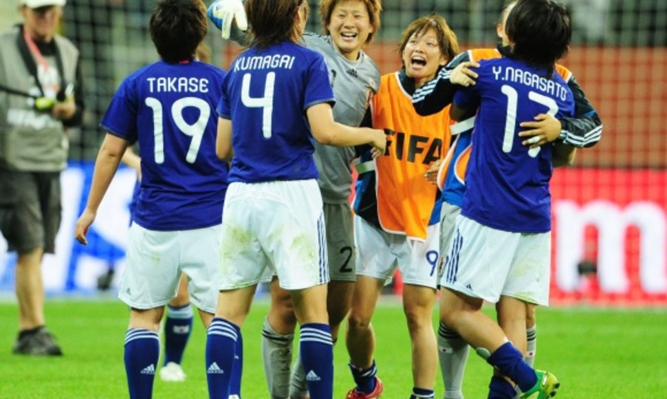 Japonės į pasaulio moterų futbolo čempionato finalą pateko pirmą kartą.