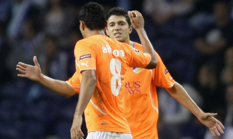 &bdquo;Apoel&ldquo; futbolininkų džiaugsmas.