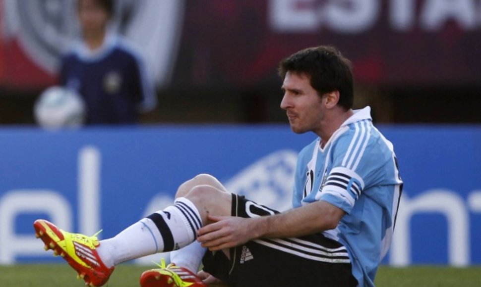 Iškovoti pergalės Argentinai nepadėjo ir geriausias pasaulio futbolininkas Lionelis Messi.