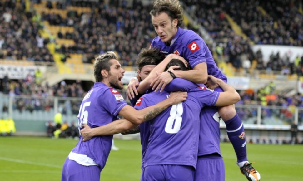 „Fiorentina“ džiaugiasi pergale.