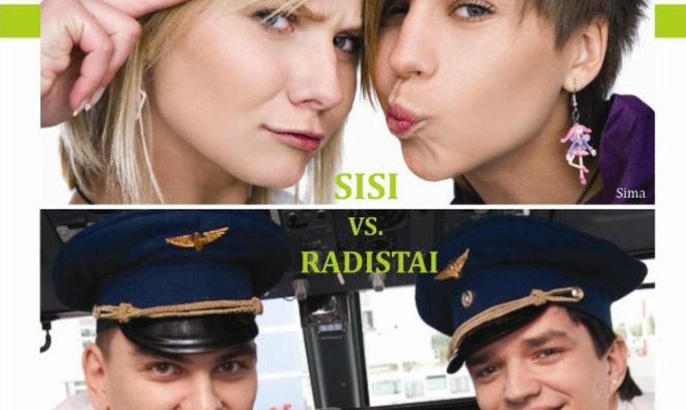 Zip FM radijo laidų vedėjai „Sisi“ ir „Radistai“.