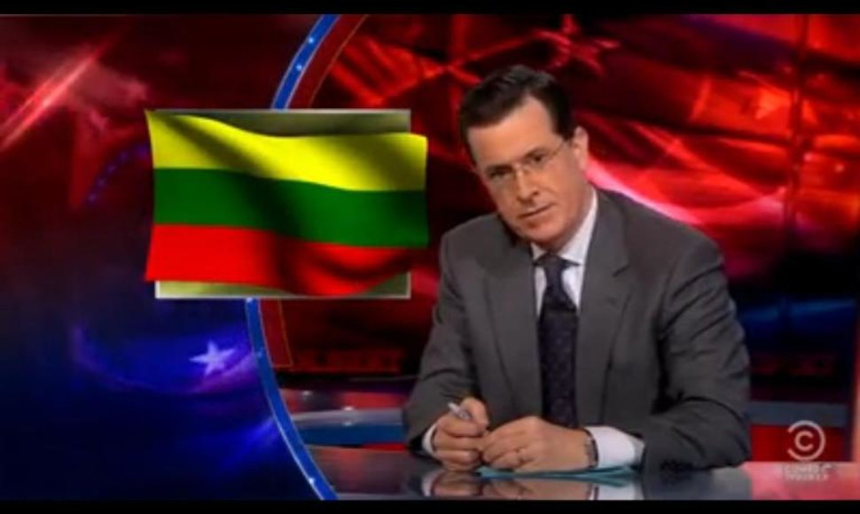 JAV komikas Stephenas Colbertas