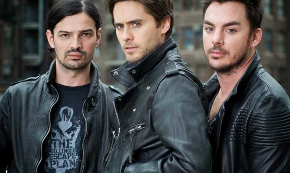 „30 Seconds to Mars“ (iš kairės): Tomas Miličevicius, Jaredas Leto ir Shannonas Leto