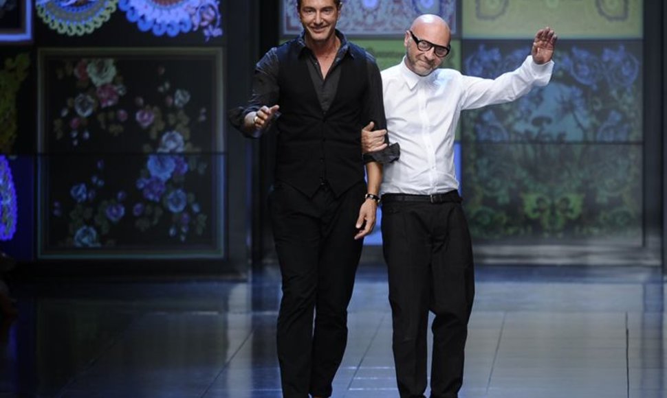 Stefano Gabbana (kairėje) ir Domenico Dolce