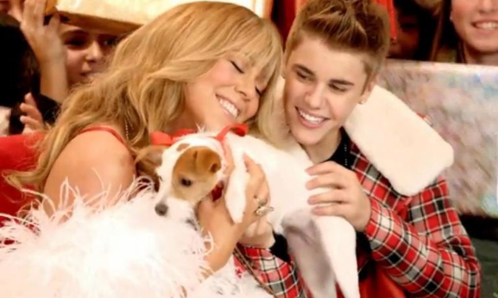 Mariah Carey ir Justinas Bieberis naujajame vaizdo klipe