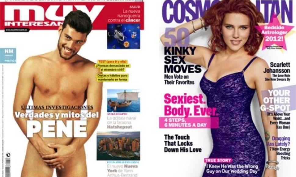Žurnalų „Muy Interesante“ (k.) ir „Cosmopolitan“ viršeliai. 