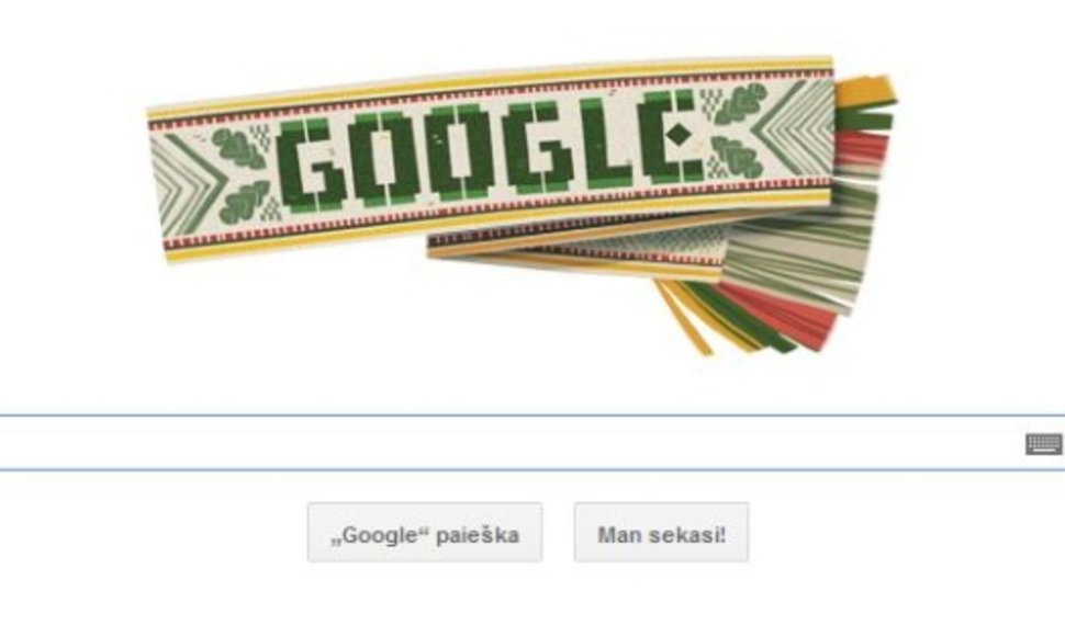 „Google“ sveikina lietuvius su vasario 16-ąja, Lietuvos valstybės atkūrimo diena