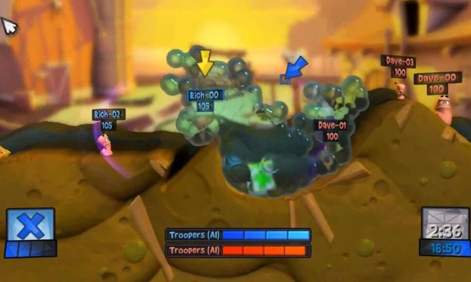 Žaidimas &bdquo;Worms Revolution&ldquo;