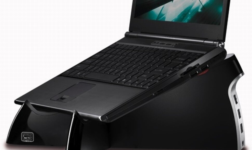 Stovas nešiojamajam kompiuteriui „Logitech Alto connect“.