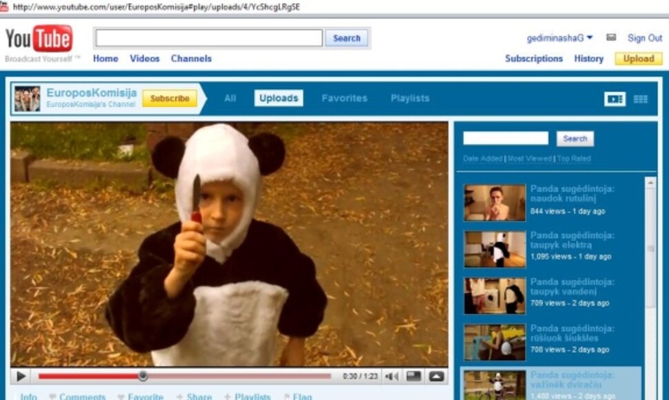 &bdquo;Panda sugėdintoja&ldquo;.