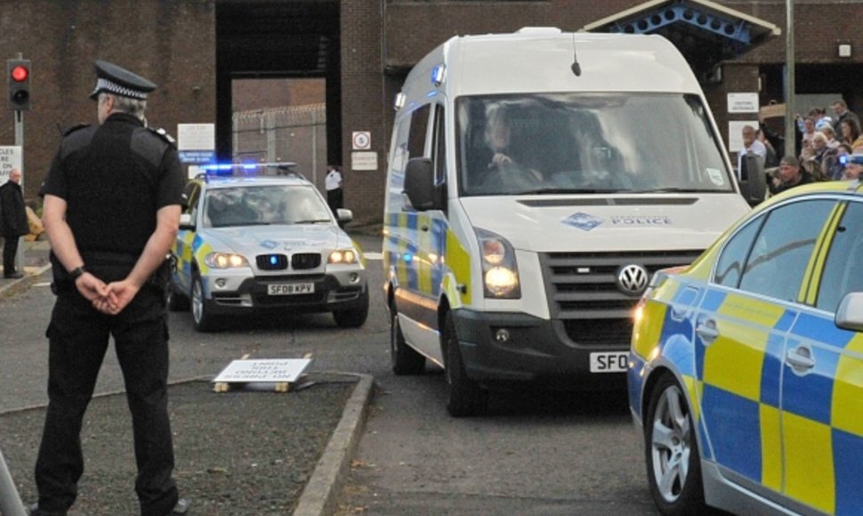 Didžiosios Britanijos policijos autobusas