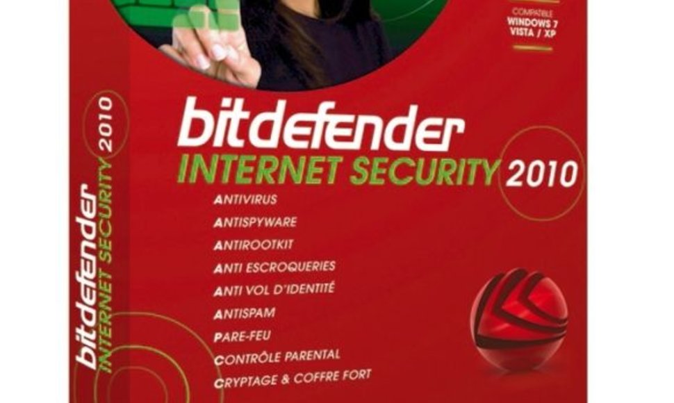 Antivirusinė programa „BitDefender Internet Security 2010“.
