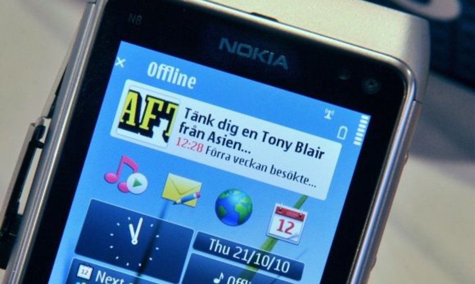 „Nokia N8“ telefonas.