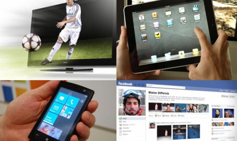 2010 metų „mados“: 3D televizija, planšetiniai kompiuteriai, išmanieji telefonai, socialiniai tinklai. 