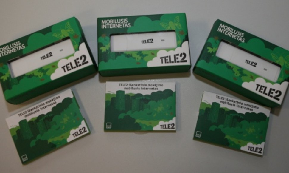 „Tele2“ mobiliojo interneto modemai.