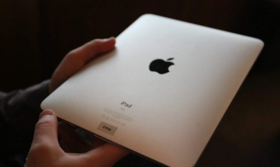 „iPad“ pristatymo Lietuvoje akimirka.