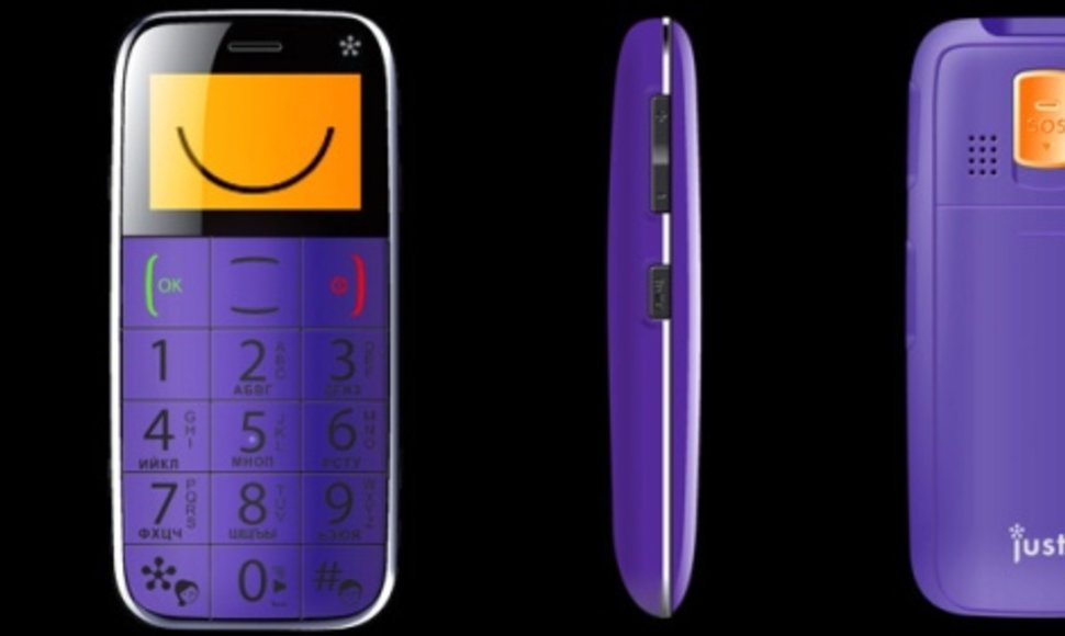 Kompanijos „Just5“ mobilusis telefonas „Spacephone“.