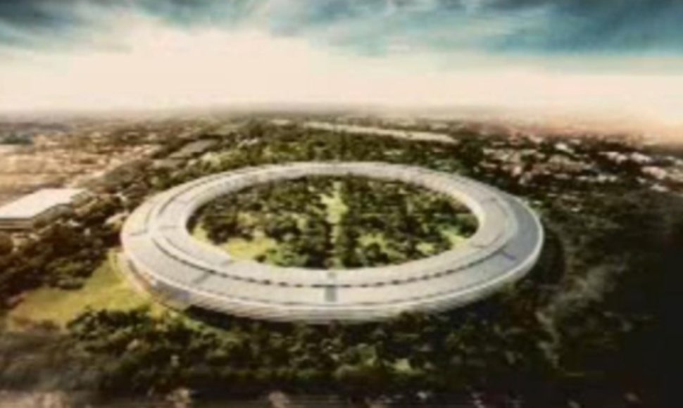 Naujosios „Apple“ darbo patalpos primins milžinišką kosminį laivą.