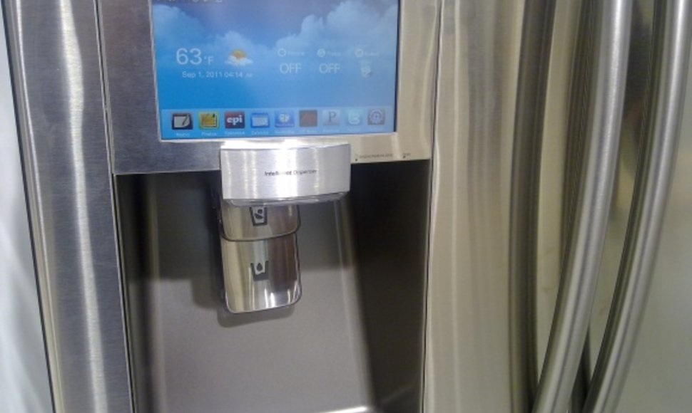 Šaldytuvas „Samsung RF4289“ su 8 colių įstrižainės lietimui jautriu ekranu