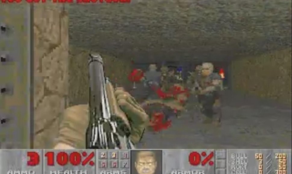Žaidimo „Doom 2“ akimirka
