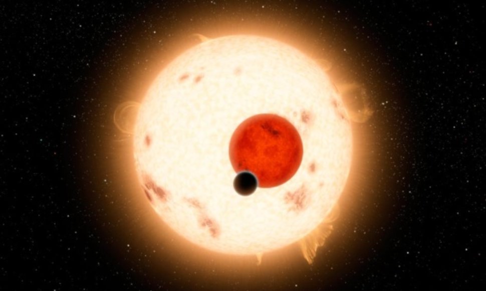 „Kepler-16b“ – planeta su dviem saulėmis.